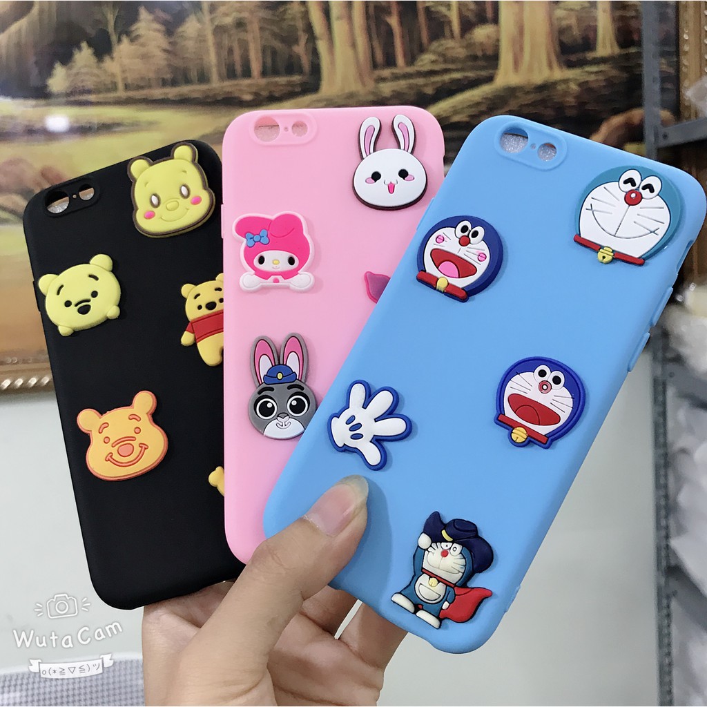 Ốp Lưng Phong Cách Hàn Quốc, Thú Xinh Cute Nhiều Màu Full Mã Từ 6 - Xsmax, Giao Hình Random