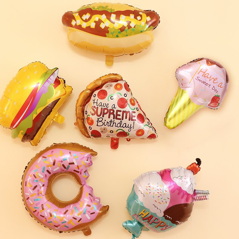 Bong bóng lá nhôm cầm tay hình bánh Hot Dog dễ thương trang trí tiệc sinh nhật cho bé