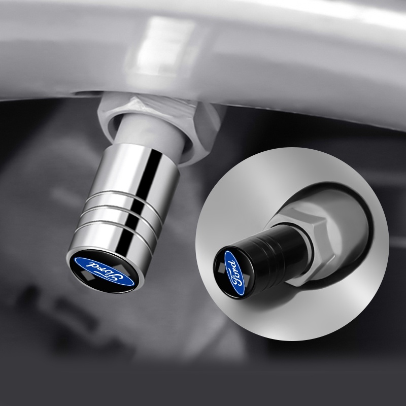 Bộ 4 Nắp Van Khí Bánh Xe Hơi Ford Kuga Fiesta Focus Mondeo Mk1 Mk2 Mk3 St