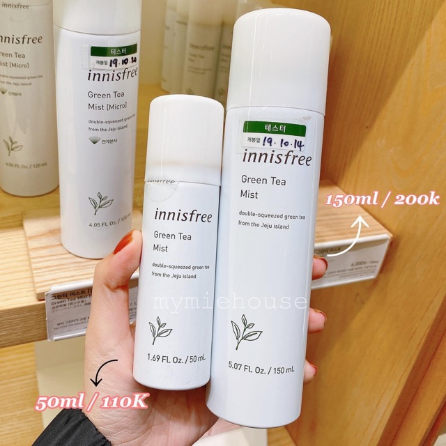 XỊT KHOÁNG TRÀ XANH INNISFREE GREEN TEA MINERAL MIST