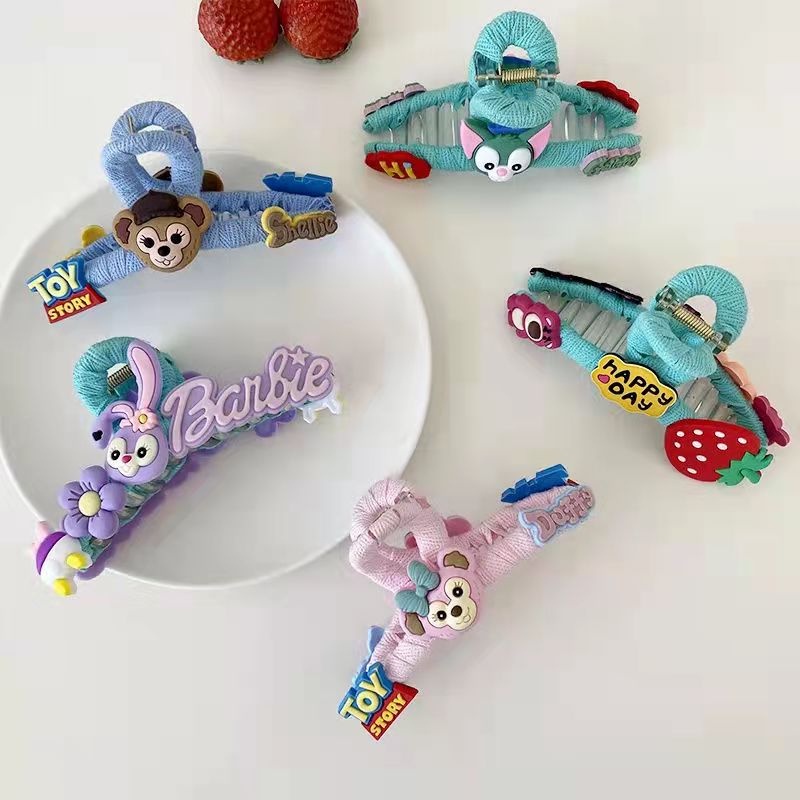 Kẹp Tóc Hình Cá Mập/Gấu/Dâu Tây Kiểu Nhật Bản Dễ Thương