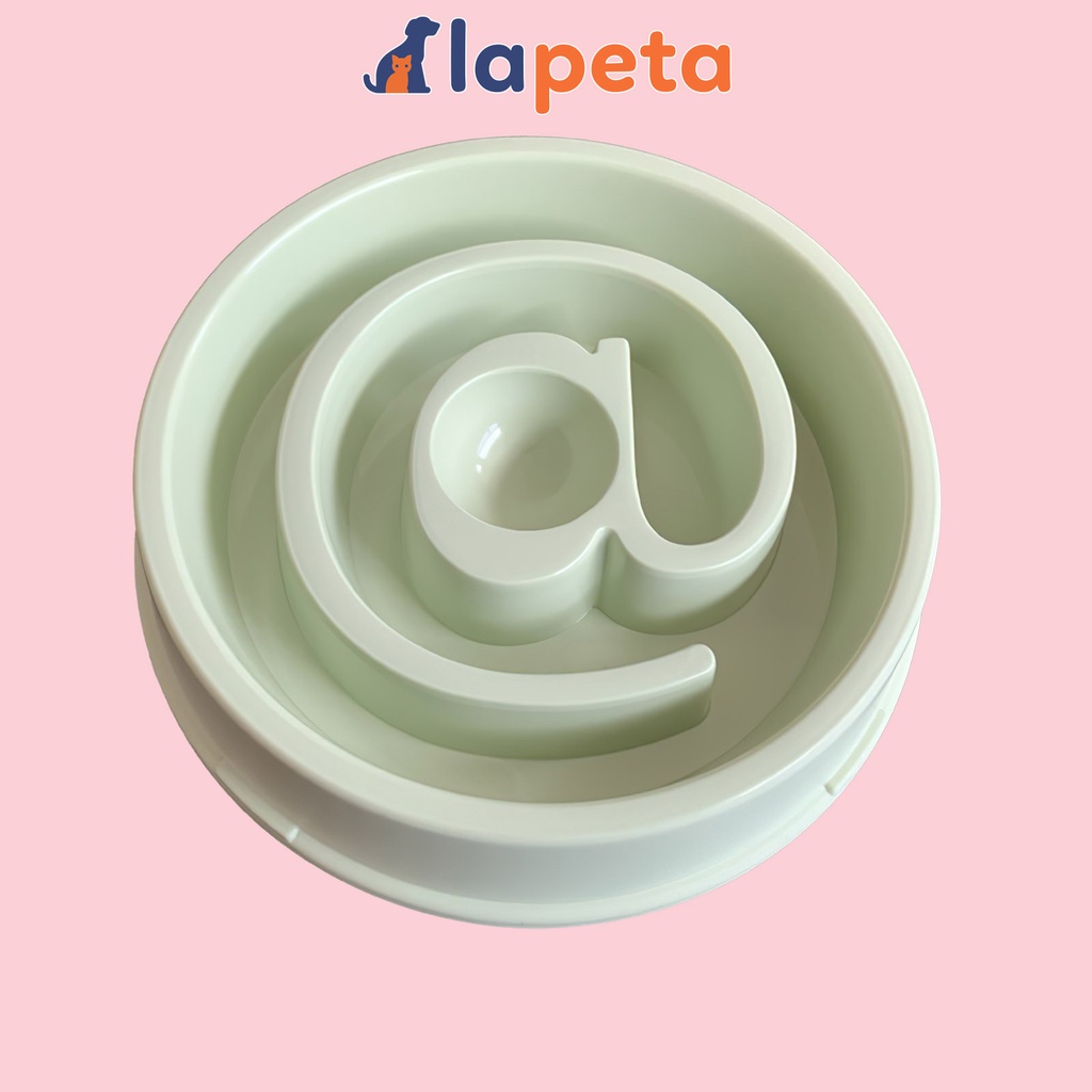 Bát ăn cho chó mèo chống sặc ăn chậm giảm nghẹn cỡ lớn lapeta chữ a còng