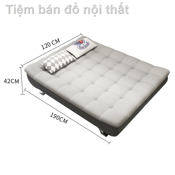 ✾∏∏Ghế Sofa Giường gấp gọn thông minh có ngăn kéo , Giường sofa gấp gọn đa chức năng bằng gỗ rắn đơn giản có thể gập lại