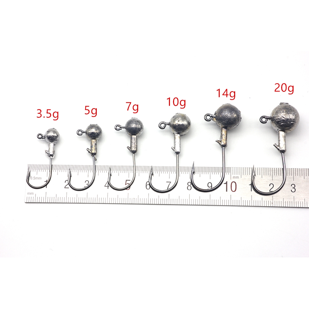 Set 5 móc cấu có chì 3.5g 5g 7g 10g 14g 20g chất lượng cao