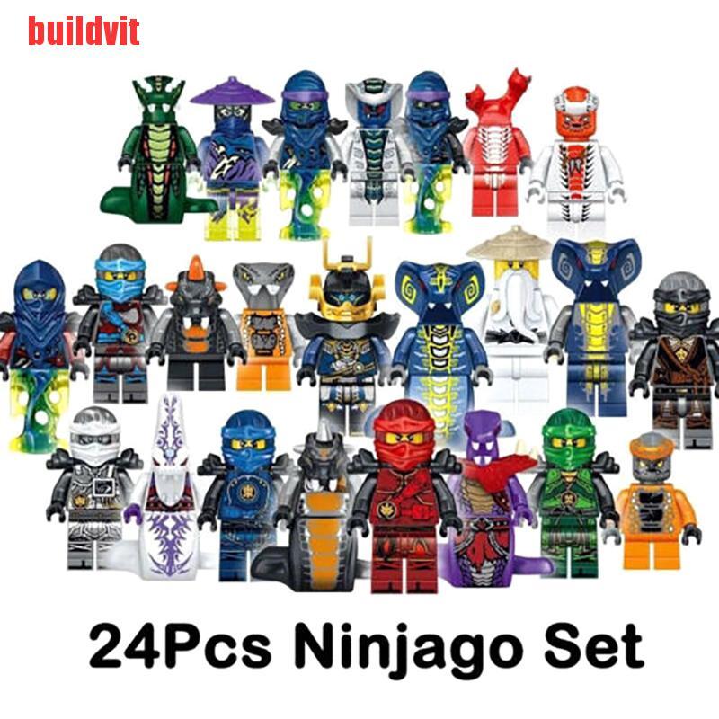 Bộ 24 Mô Hình Đồ Chơi Nhân Vật Hoạt Hình Ninjago