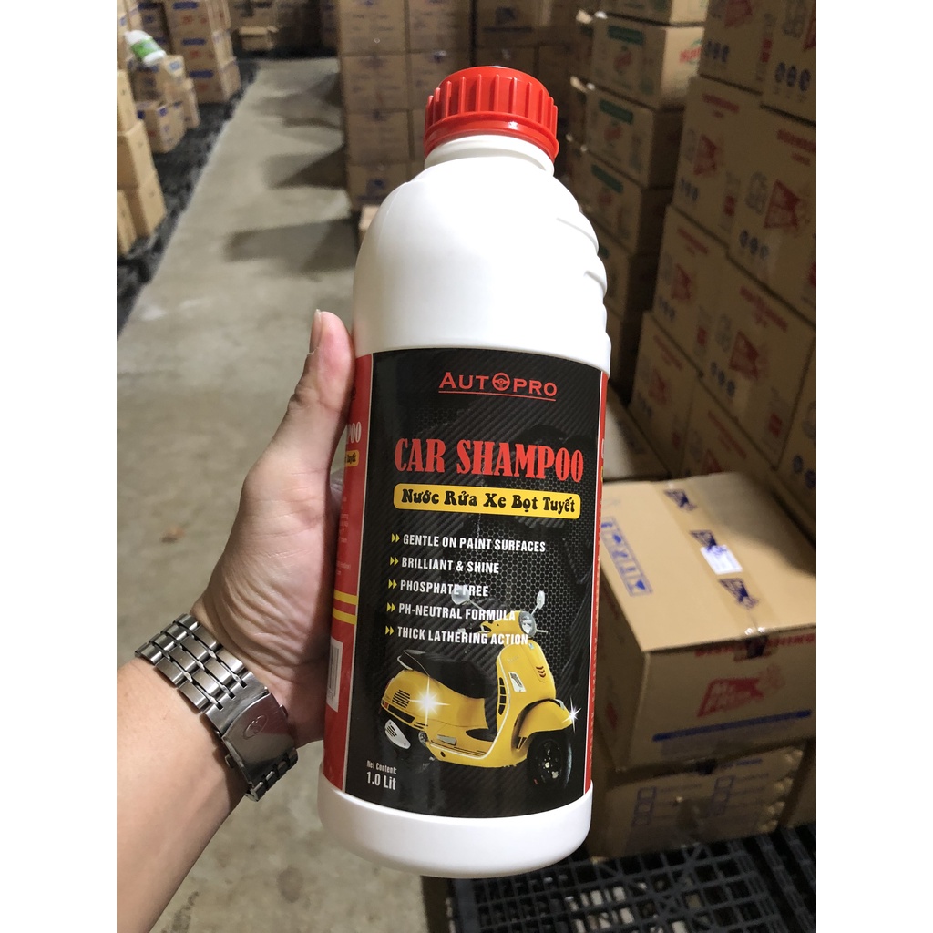 Nước rửa xe bọt tuyết chuyên dụng Car Shampoo cho ô tô xe máy