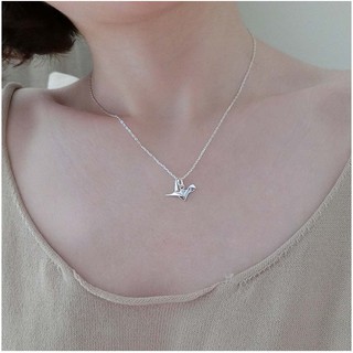 Dây chuyền mặt thiên chỉ hạc 3D