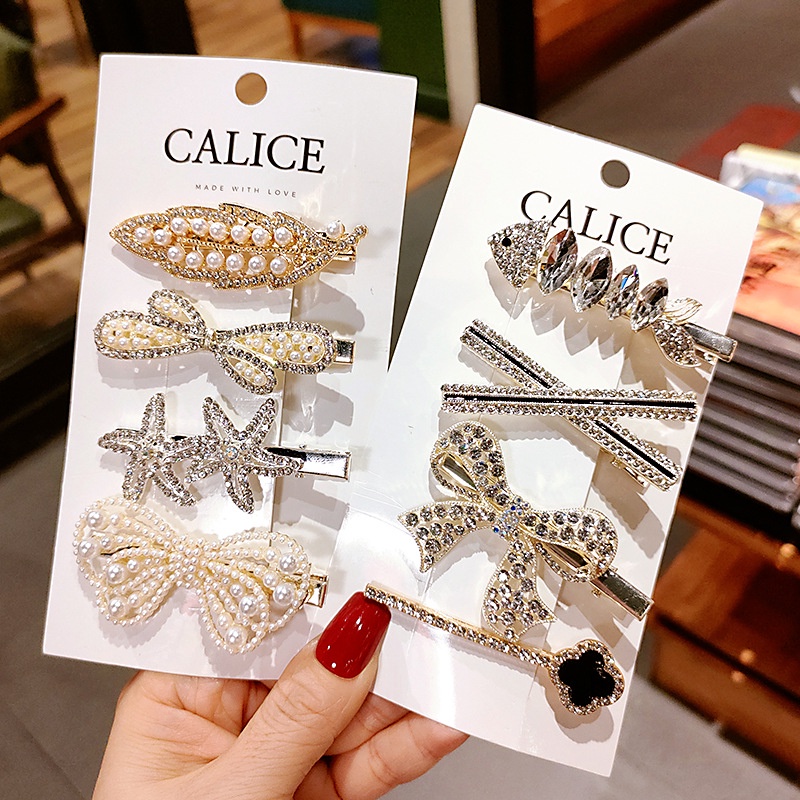 Kẹp tóc đính đá sang chảnh - UniLabel