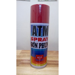 Bình sơn phun xịt ATM A211 400ml (Đỏ).