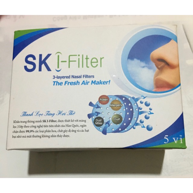 Khẩu trang mũi SK Filter lọc bụi kháng khuẩn | BigBuy360 - bigbuy360.vn