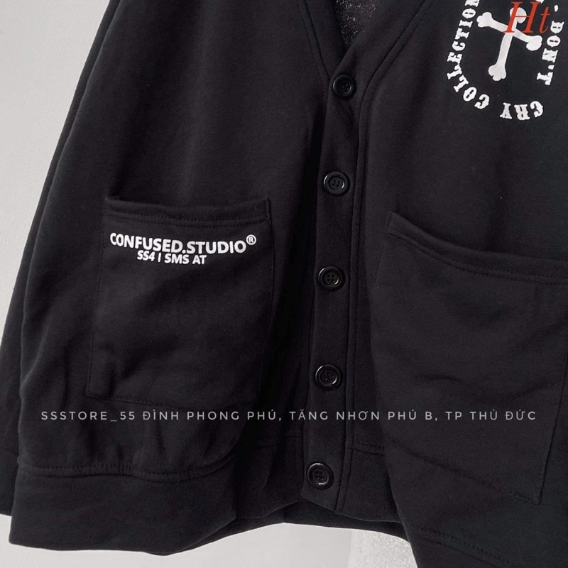 Áo khoác cadigan chữ thập CON HT12