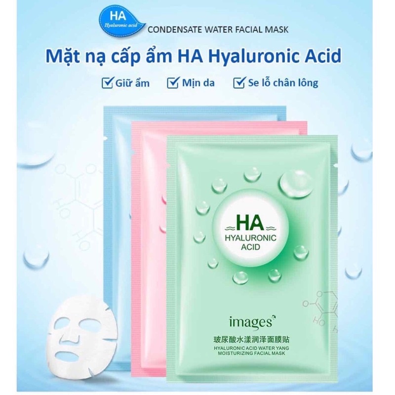 Mặt Nạ HA IMAGE - HYALURONIC ACID FACIAL MASK Cấp Nước Hàng Nội Địa Trung Chính Hãng