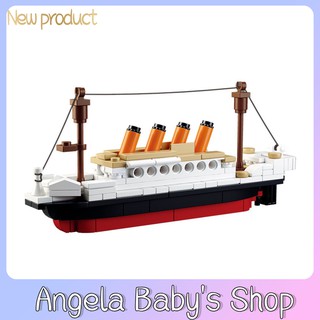 Compatible With Sluban 0576 194pcs Mini Size RMS Titanic Cruise Ship