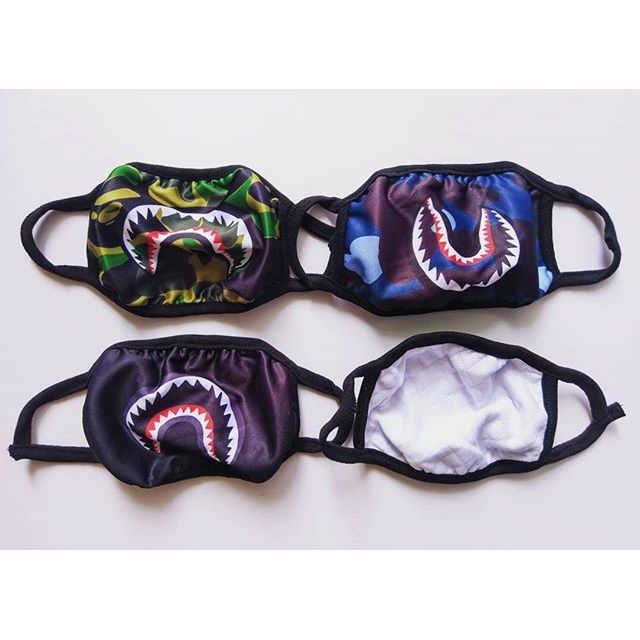 Khẩu trang vải Bape Shark