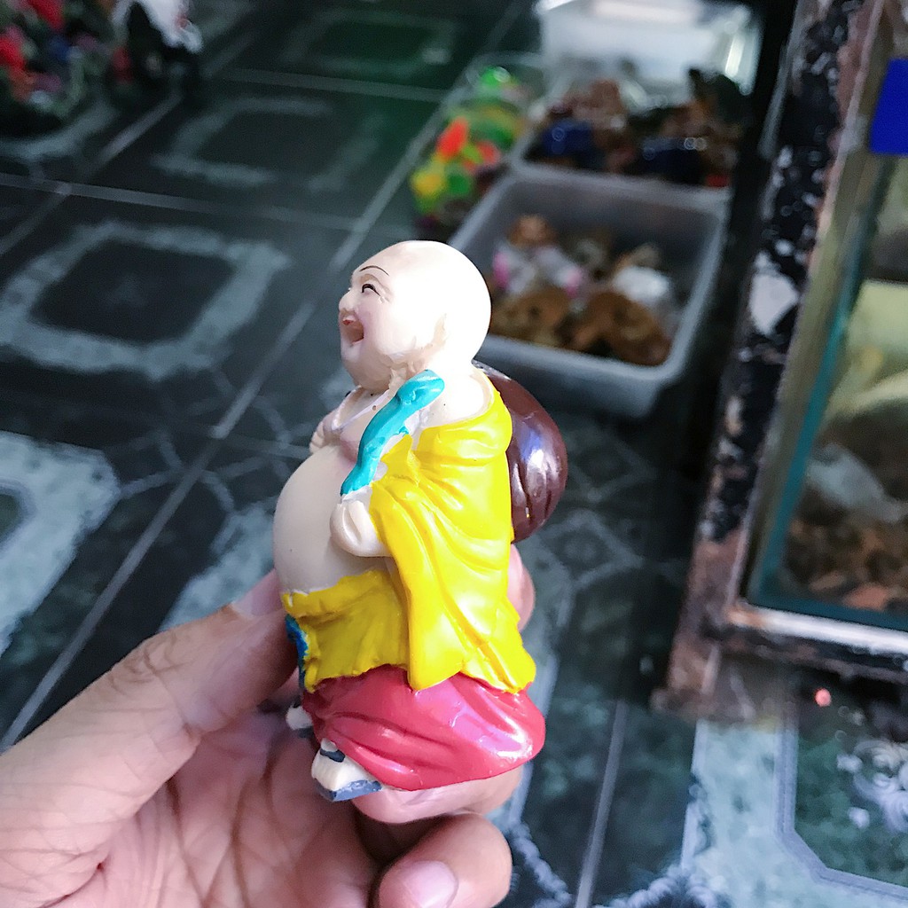 ÔNG DI LẶC TRANG TRÍ HỒ CÁ NON BỘ RỘNG 4CM CAO 9CM
