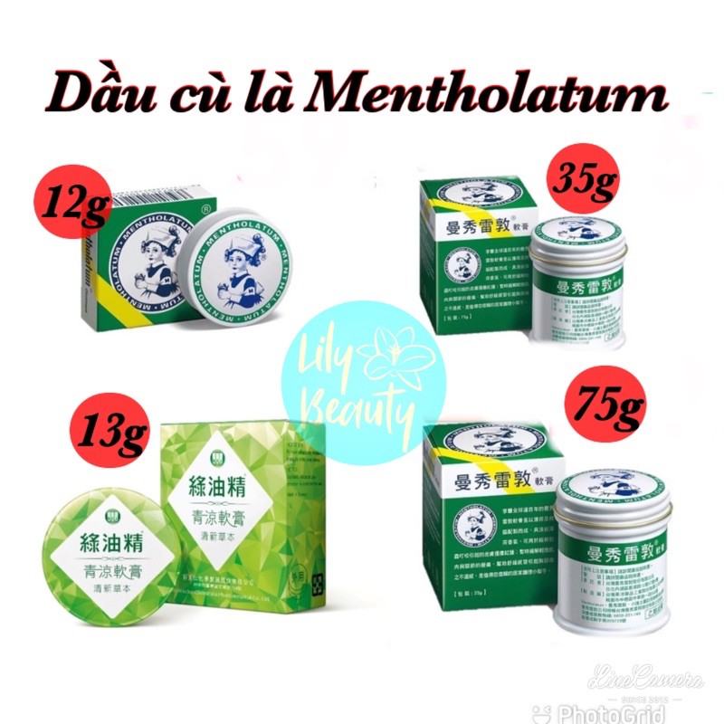 Dầu Bôi Cù Là Mentholatum