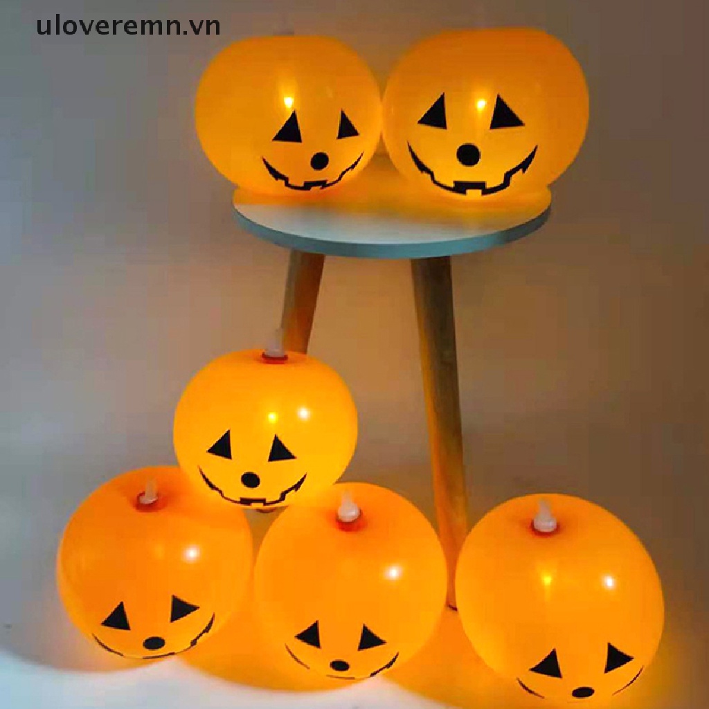 Set 5 Bong Bóng Cao Su Có Đèn Led Trang Trí Halloween