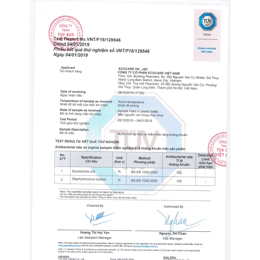 Nước Rửa Tay Hữu Cơ ECOCARE 4L Tặng Vỏ Tạo Bọt, Chứa Tinh Dầu Thiên Nhiên Cam/Quế/Nhài Giúp Diệt Khuẩn Hiệu Quả