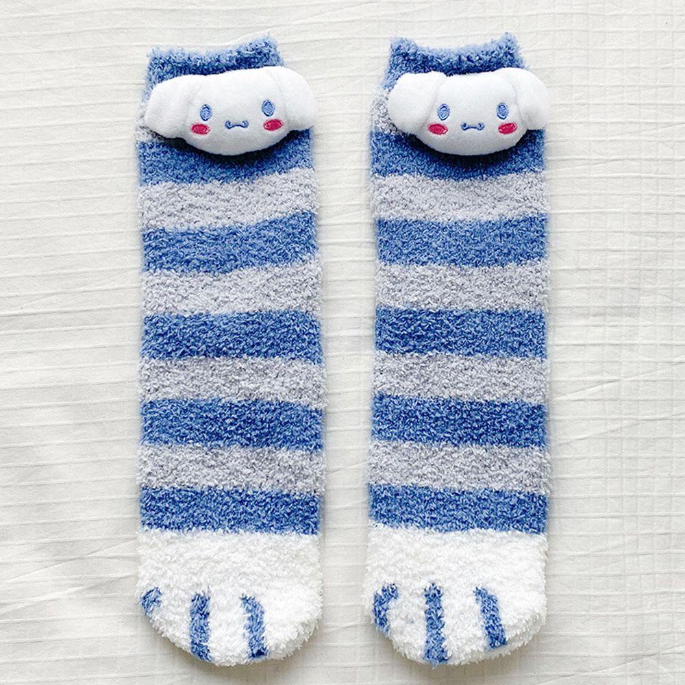 Vớ Bông In Hoạt Hình Kuromi Cinnamoroll Dễ Thương Cho Bé