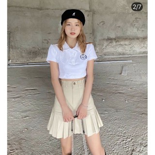 Áo croptop cổ polo GB