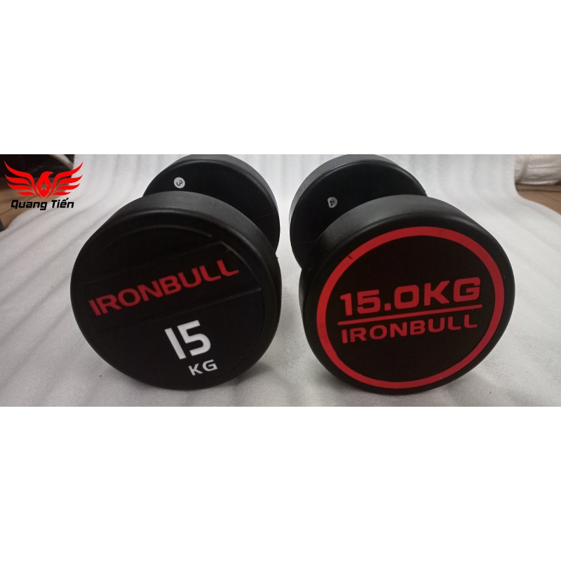 Tạ tay thép bọc cao su IronBull IR04 nhập khẩu 15kg ( giá 1 quả )