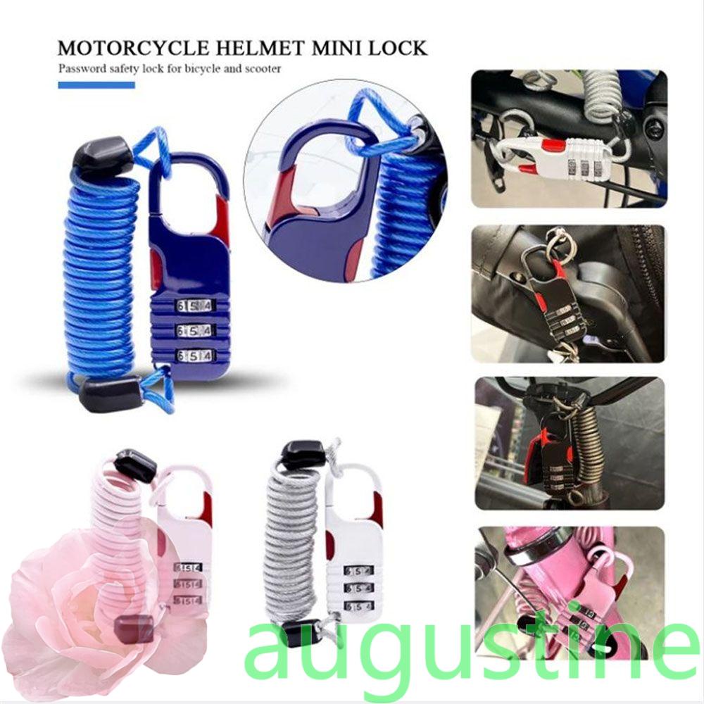 Dây khóa xe đạp mini bằng kim loại chống trộm nhiều màu