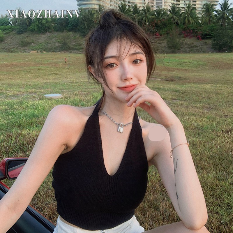 Áo 2 Dây Croptop co giãn kiểu dáng gợi cảm dệt kim Thổ Cẩm Thun Gân Sợi Bún Đẹp Ôm Siêu Mát K5C11