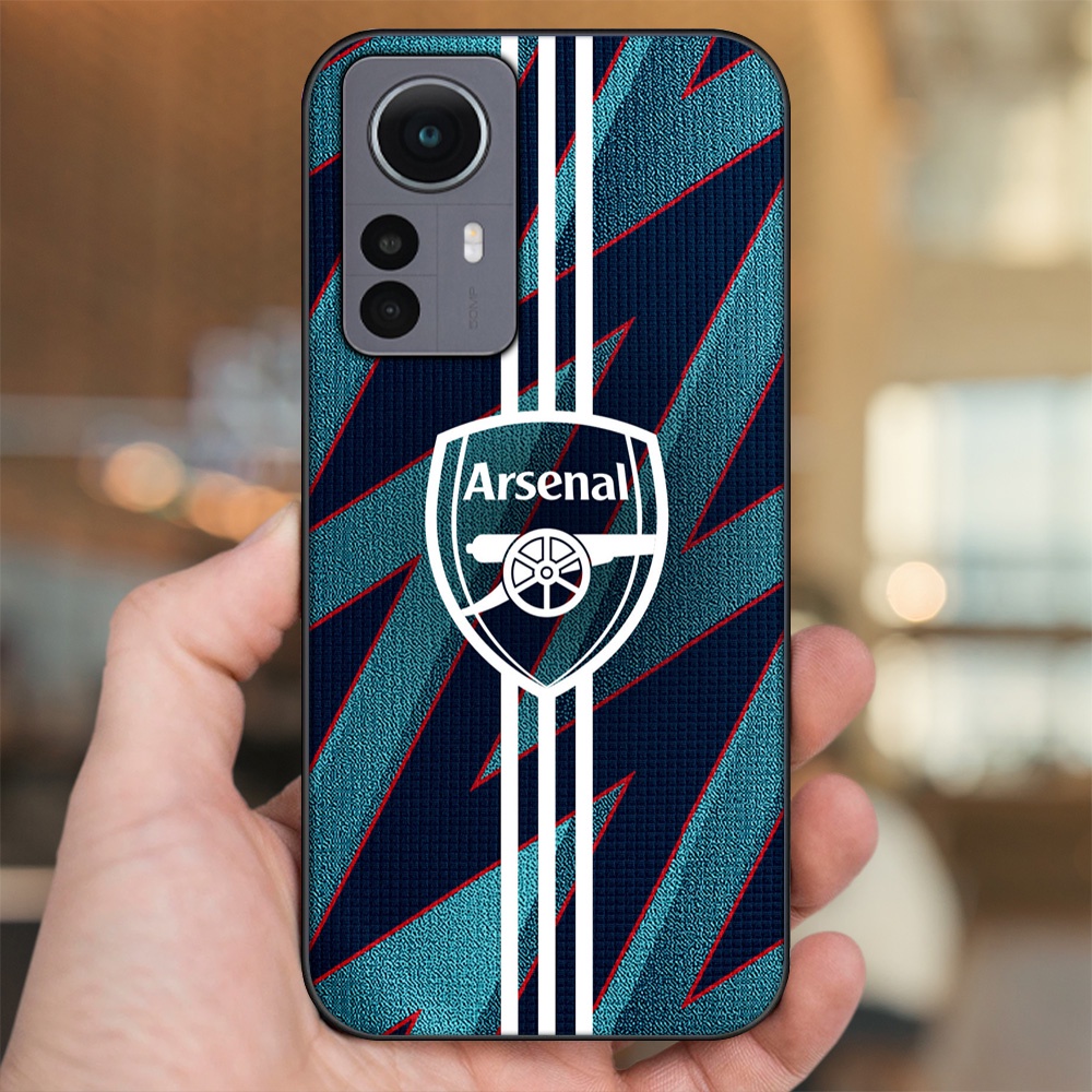 Ốp lưng Xiaomi 12 viền đen in hình Arsenal FC
