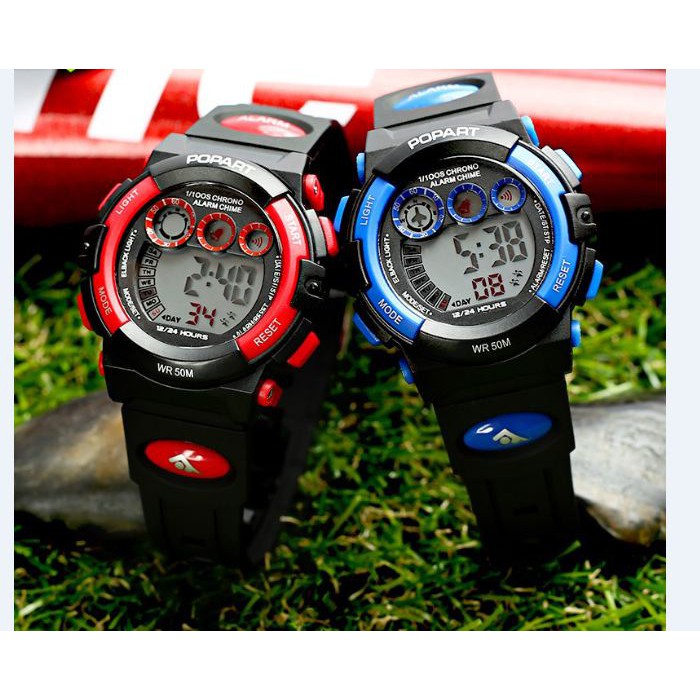 Đồng hồ trẻ em POPART P-2 kiểu cứng cáp có báo thức và chống nước dây nhựa bền bỉ | BigBuy360 - bigbuy360.vn