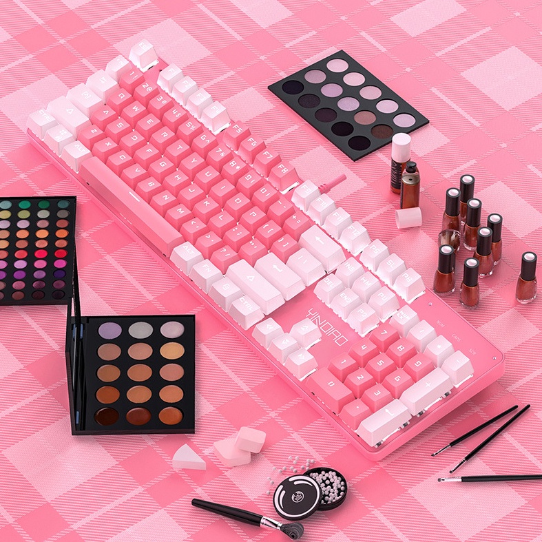 Bàn phím máy tính, bàn phím cơ CAO CÁP HỒNG PRO T900 LED 10 Chế Độ, Phím Cơ Blue Gaming Máy Tính, Laptop, PC