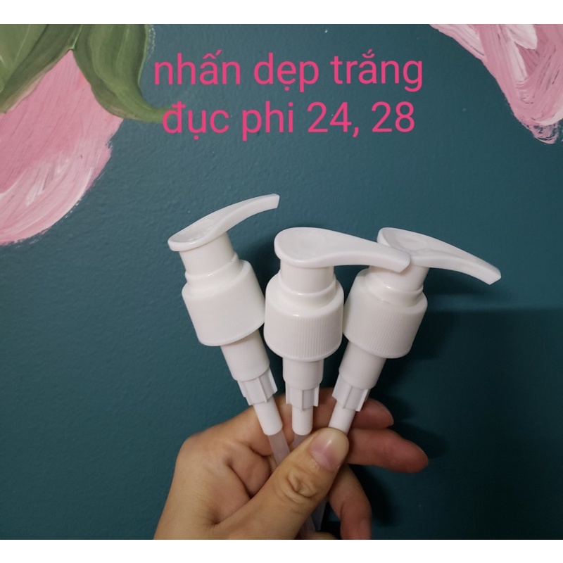 100 vòi nhấn fi 28 màu trắng