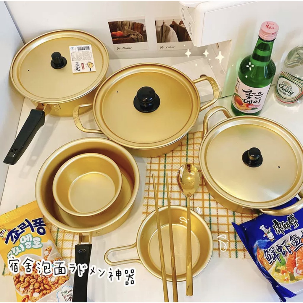 Bát, nồi nấu mì Ramen hợp kim nhôm trong phim Hàn Quốc