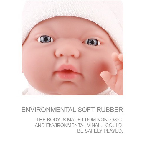 Búp Bê Tái Sinh Mềm Mại 33 cm Ammiya Tây Ban Nha _13 inch Body Vinyl