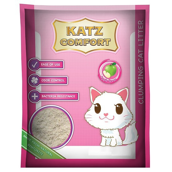 CÁT VỆ SINH CHO MÈO Katz Comfort Hương Táo Túi 5kg