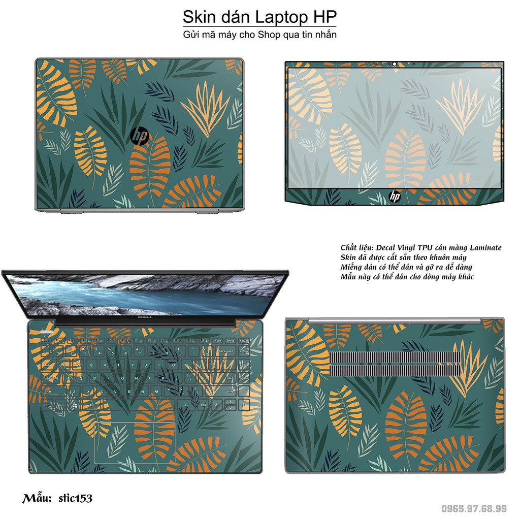 Skin dán Laptop HP in hình Hoa văn sticker nhiều mẫu 25 (inbox mã máy cho Shop)