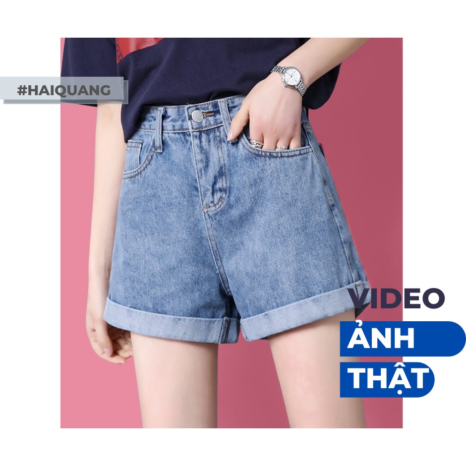 QUẦN SHORT JEAN STYLE ULZZANG CẠP CAO