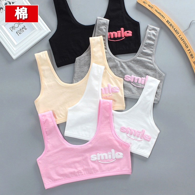 Áo lót vải cotton Hai Lớp Cho Bé Gái Từ 8-14 Tuổi