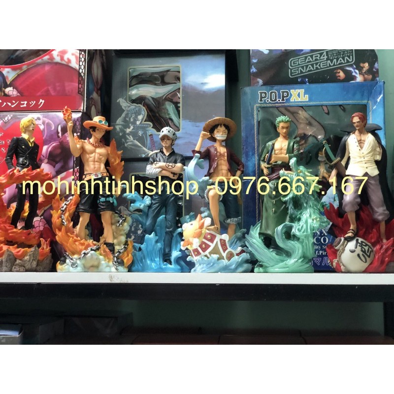 Mô hình Sanji , Law , Shanks , Zoro , Luffy , Ace tư thế đứng cao cấp - 26cm- One piece