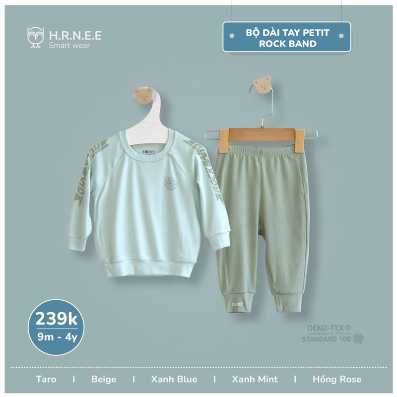 HRNEE - Bộ dài tay Petit RockBand LIC11DRWLR