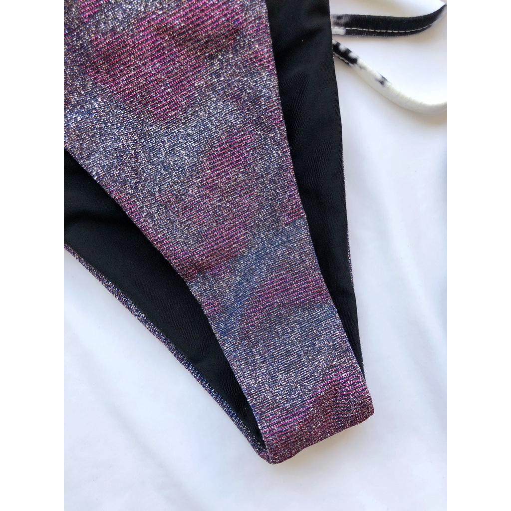 DUNEA Bộ đồ bơi bikini ánh kim quyến rũ thời trang cho nữ