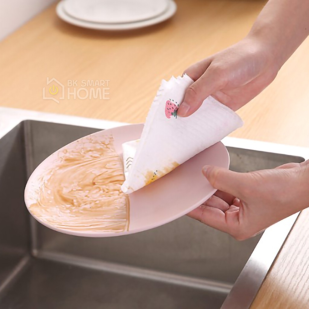 Cuộn giấy ăn, giấy lau tay nhà bếp cao cấp - Có thể giặt và sử dụng lại