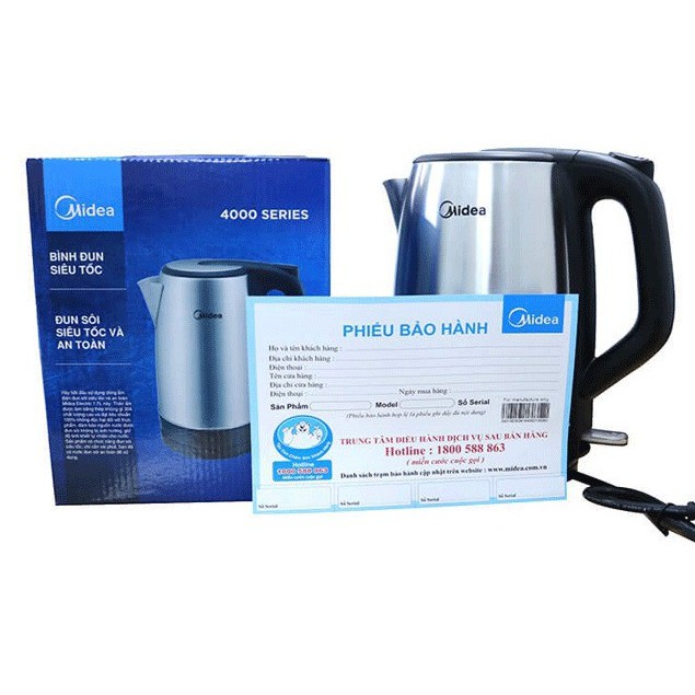 Bình đun siêu tốc Midea MK-17SF
