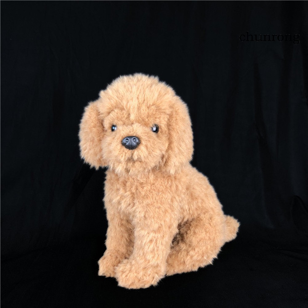 CR+Realistic Poodle Dog Puppy Animal Soft Stuffed Doll Sofa Couch Decor Kids Toy