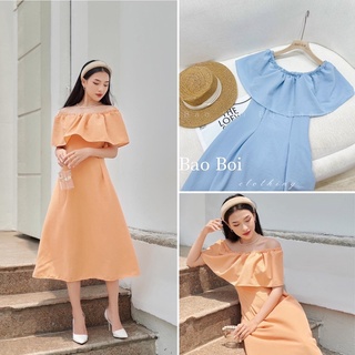 Váy xốp trễ vai