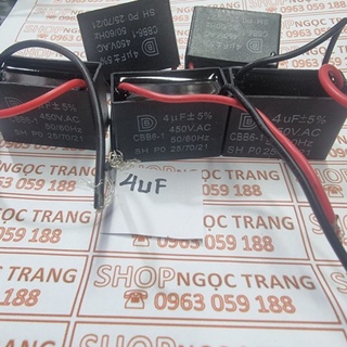 5 tụ quạt 4mf - 450v - combo 5 cái