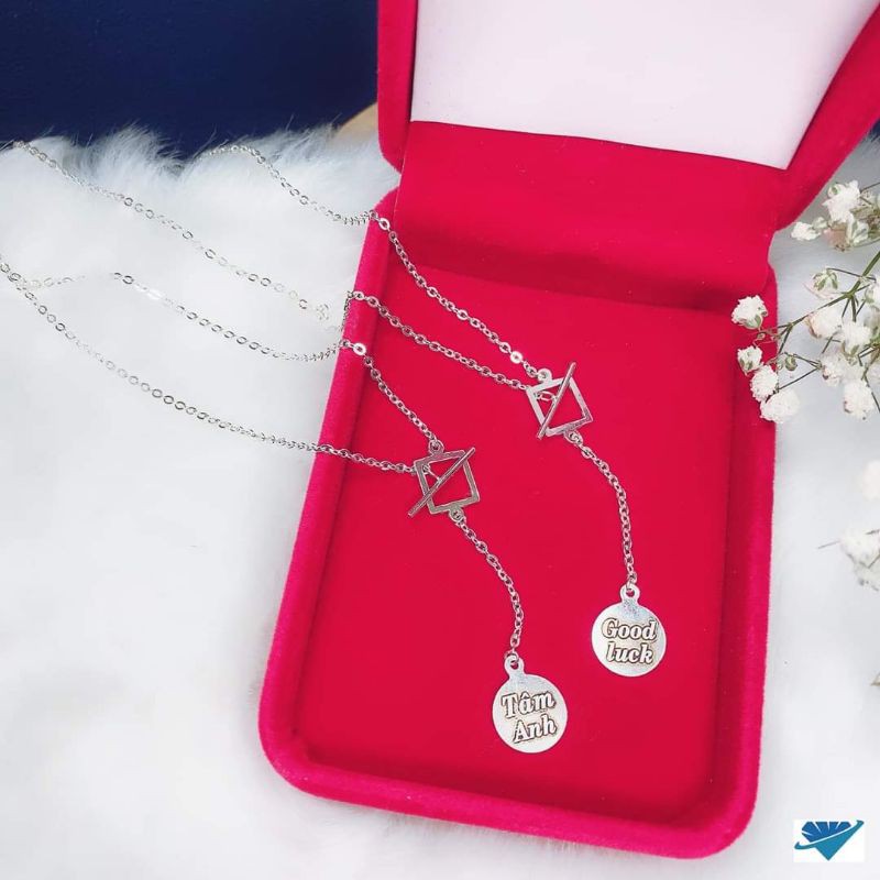DÂY CHUYỀN BẠC KHẮC TÊN CHO NỮ