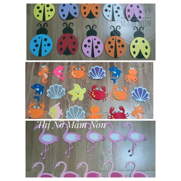 Con vật gắn rèm 14-18cm vải nỉ