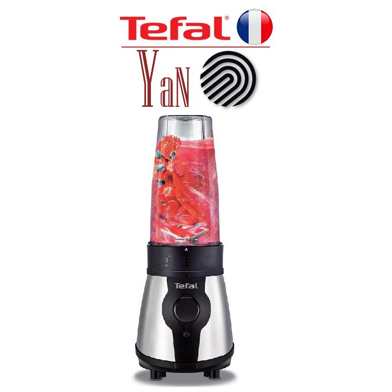 Máy xay sinh tố để bàn 2 cối nhựa cho gymer thể thao 1.3L Tefal Blend&Go BL1B1D39 300W -Hàng chính hãng