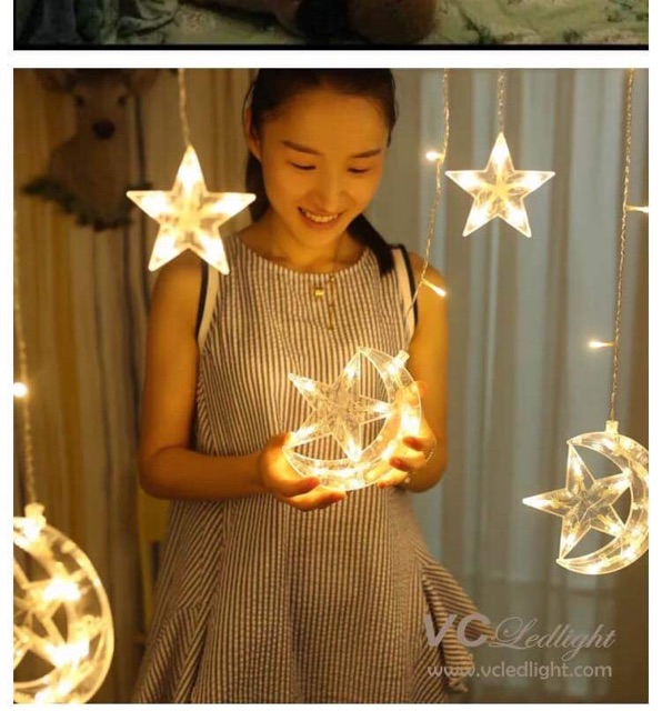Đèn rèm trăng sao HÀNG HOT