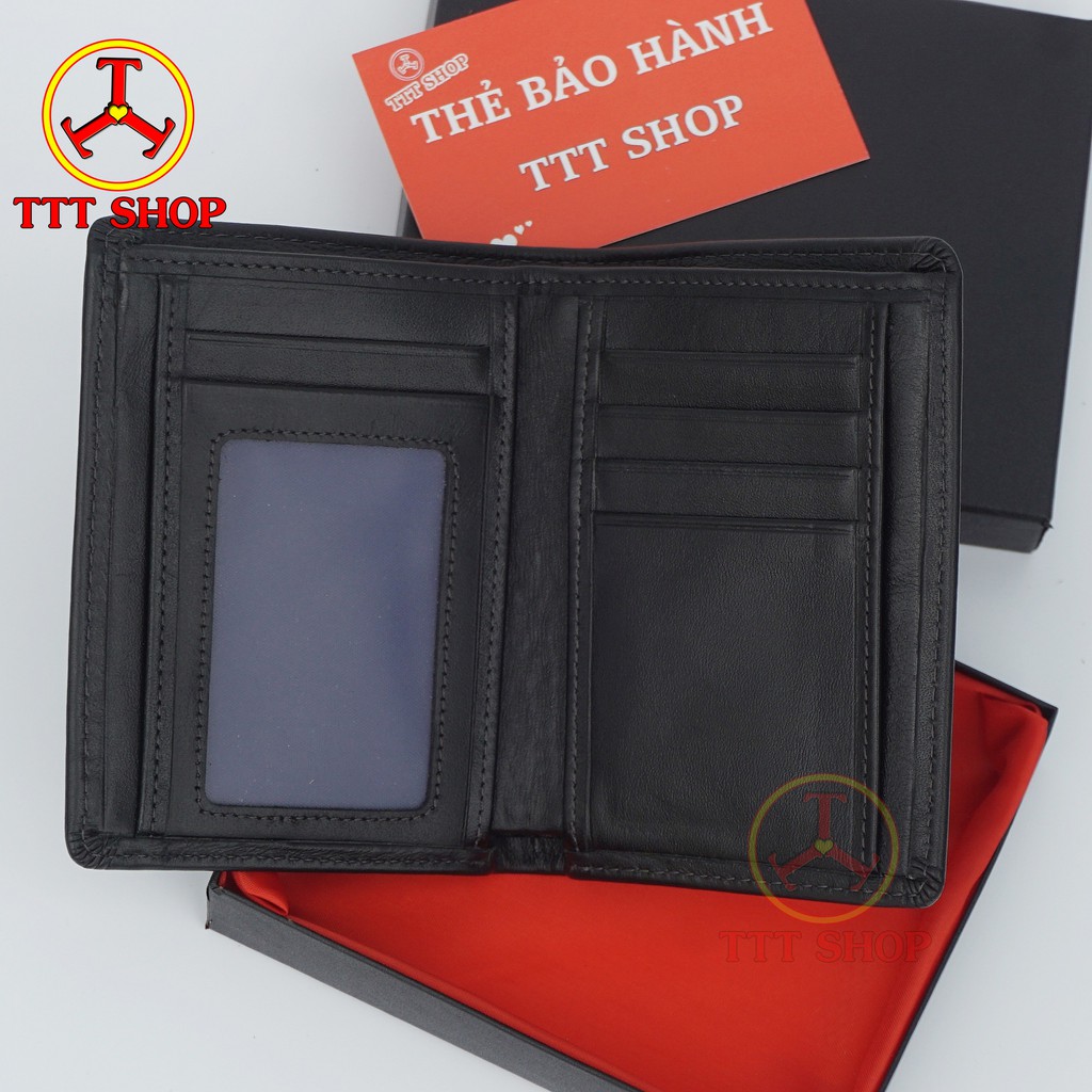 Ví Nam Cao Cấp Sang Trọng Dáng Đứng Da Bò Thật - TTT SHOP